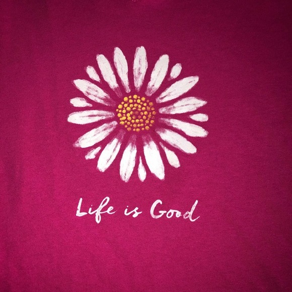 Life is Good Hooded L/S Tee Soft Daisy - Picture 3 of 7